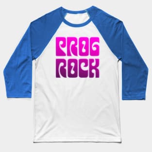 Prog Rock • Retro Styled Design Baseball T-Shirt